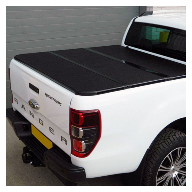 Couvre benne repliable 3 volets pour Ford Ranger Double Cabine 2012-2020 Couvre benne repliable 3 volets pour Ford Ranger Double Cabine 2012-2020
