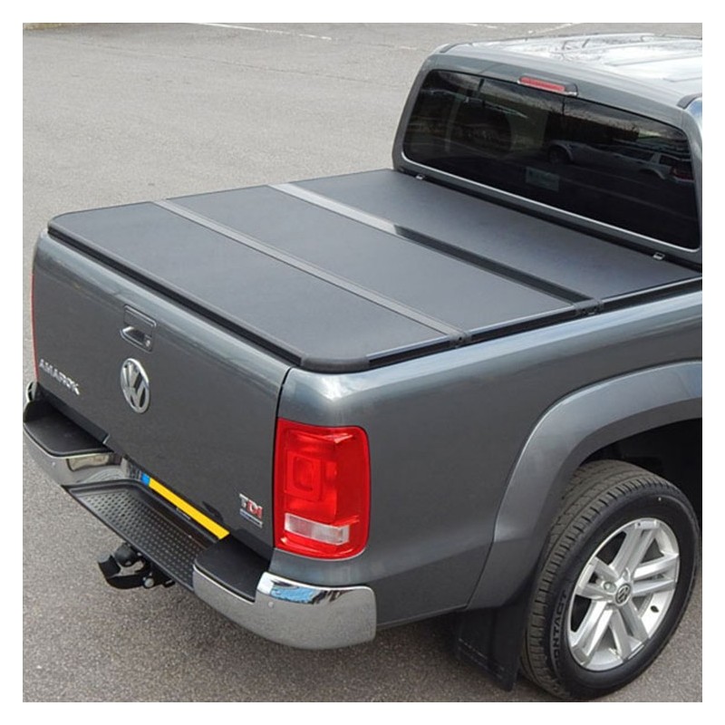 Couvre benne repliable 3 volets pour Volkswagen Amarok Double Cabine 2010-2020 Couvre benne repliable 3 volets pour Volkswagen Amarok Double Cabine 2010-2020